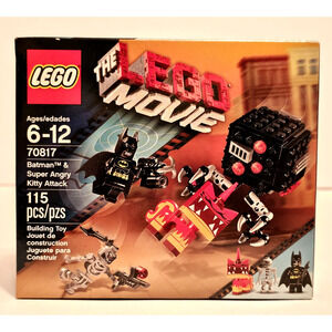BATMAN & SUPER ANGRY KITTY ATTACK The Lego Movie Set #70817 NEW Sealed RETIRED